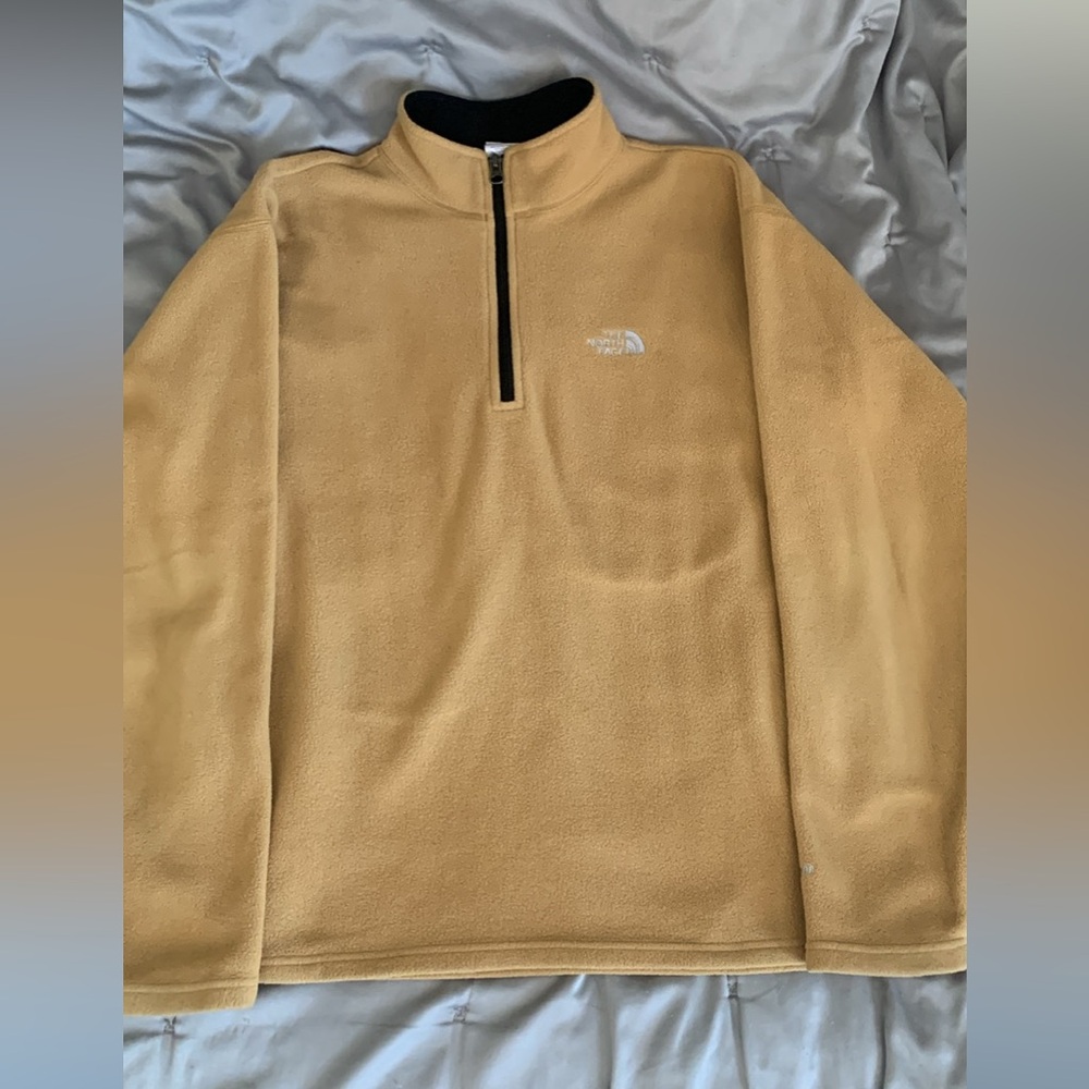 The North Face Men’s Half-Zip Fleece Pullover in Camel/Tan
